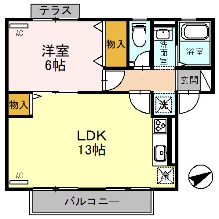 ピシックＫⅡの物件間取画像