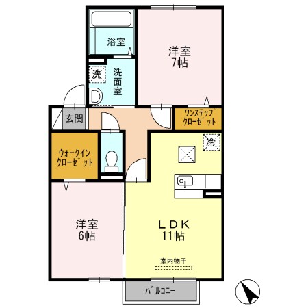 ブリリアントヒルズの物件間取画像