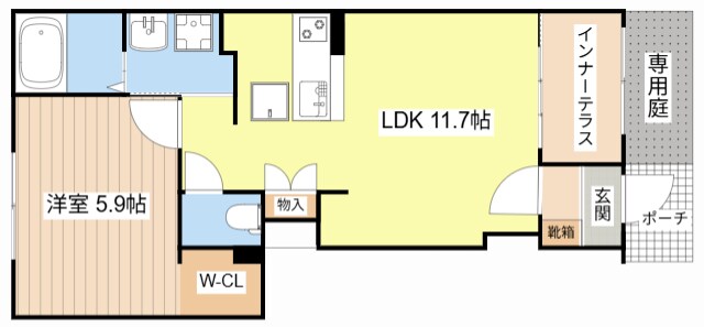 ラピスラズリの物件間取画像
