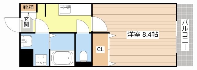 ベル　プロムナードわたむきの物件間取画像