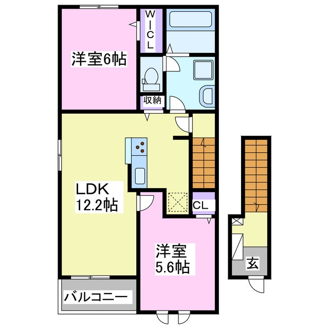 ヴィラヴェント・S　iの物件間取画像