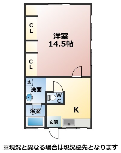 草木アパートの物件間取画像