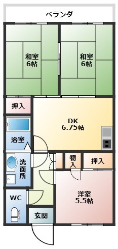 物件間取画像