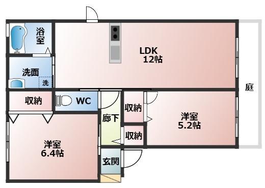 Strawberry  fields叶夢 弐番館の物件間取画像