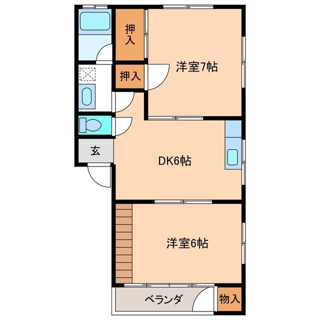 グリーンピースの物件間取画像