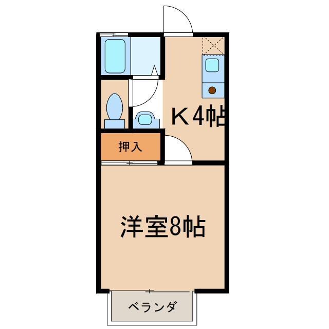 シガハイツVIIIの物件間取画像