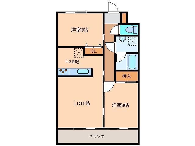 サニーコートみまやの物件間取画像