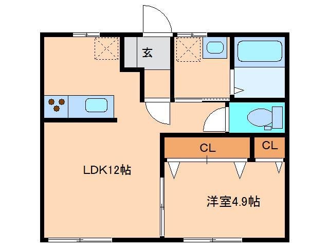 メゾン上荒川　ＮＯ．4の物件間取画像