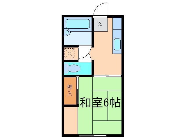 プレジール吉田の物件間取画像