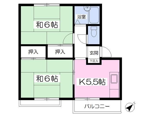 ドミールかんのの物件間取画像