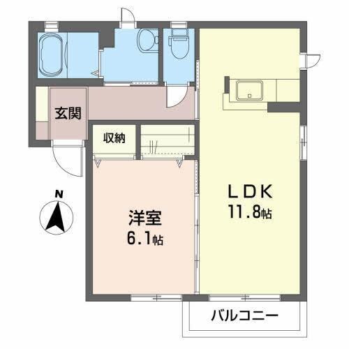 ウィローハイツの物件間取画像