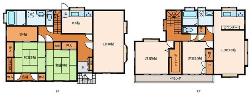 泉滝尻三丁目荒木貸家の物件間取画像