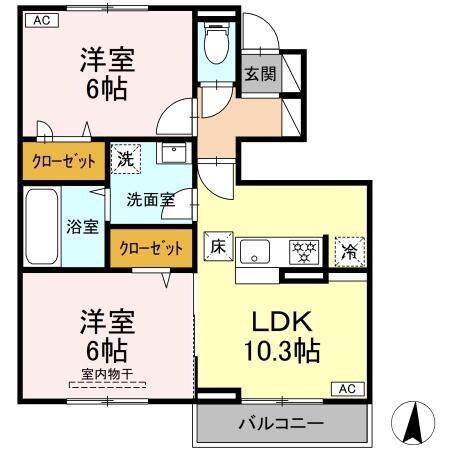 アルセフィナの物件間取画像