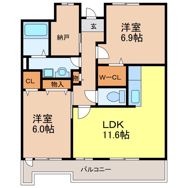 ラフィーネフォレスタの物件間取画像