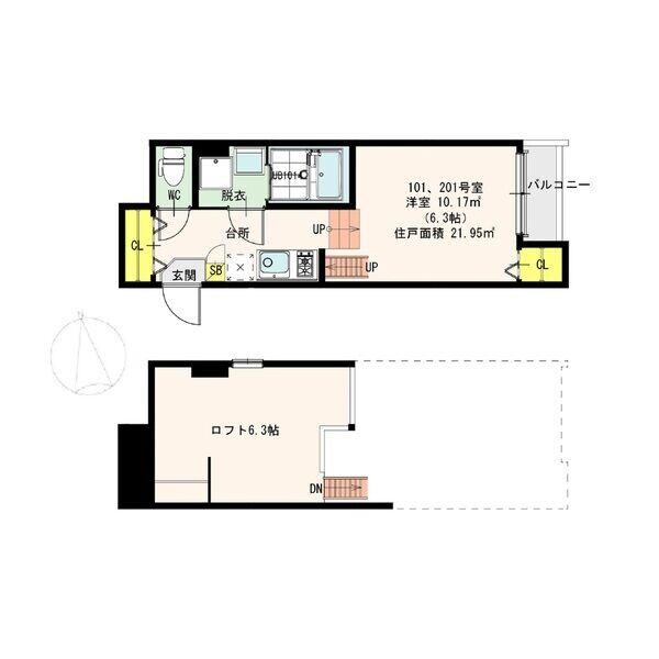 OKエステート竹島の物件間取画像