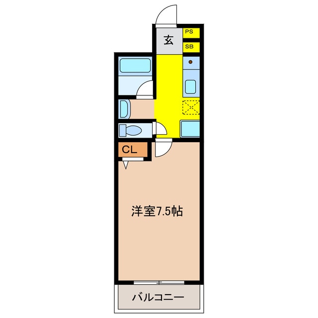 ユタカマンションの物件間取画像