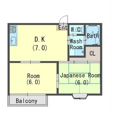 サンロイヤルハイツ角倉の物件間取画像