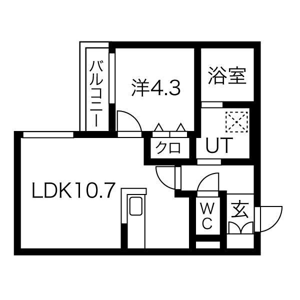 Pommeraie北円山の物件間取画像