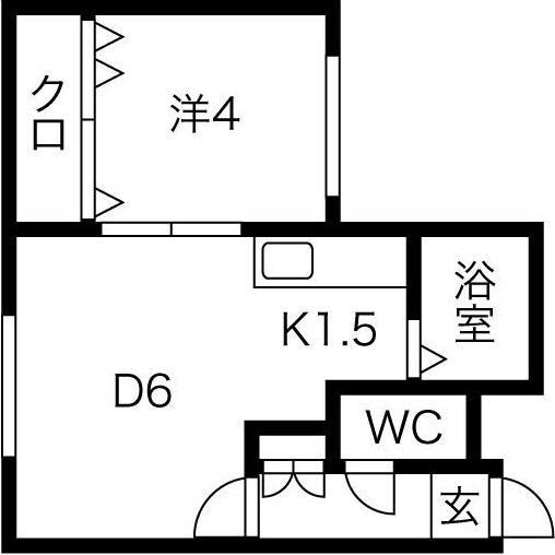 ヴィレッジ円山の物件間取画像