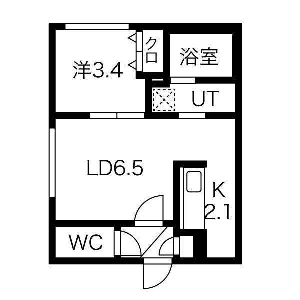 Grandee桑園の物件間取画像