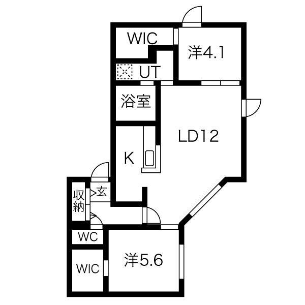 イクス北円山の物件間取画像