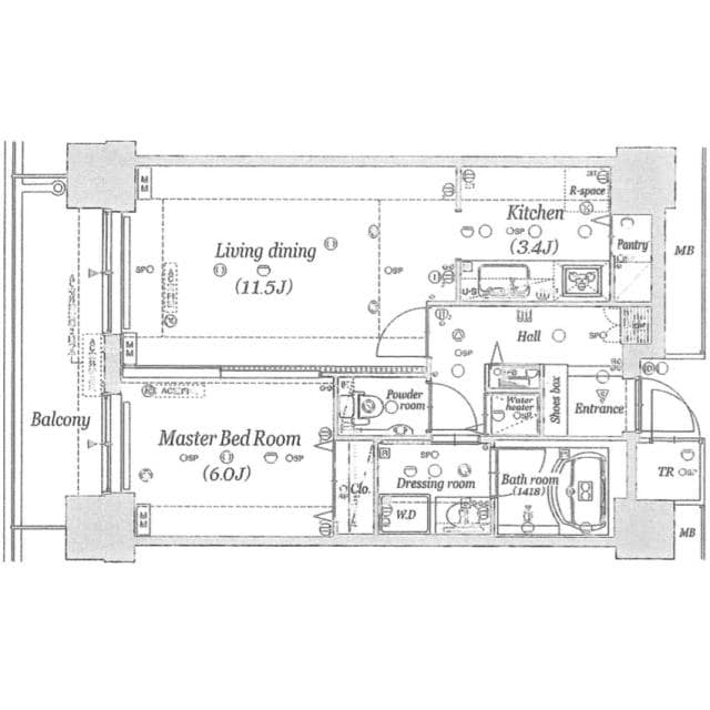 D'グラフォート札幌ステーションタワーの物件間取画像