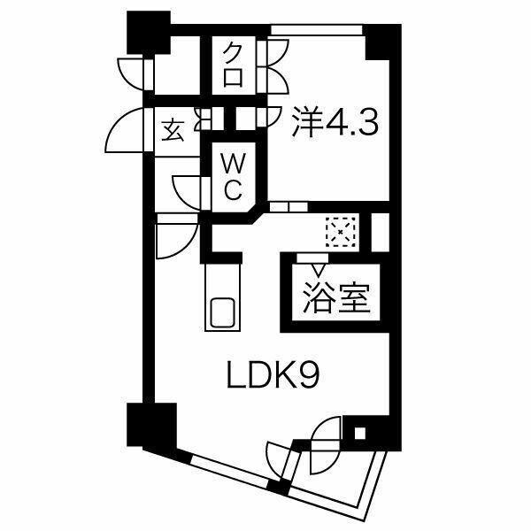 プライムパーク円山公園の物件間取画像