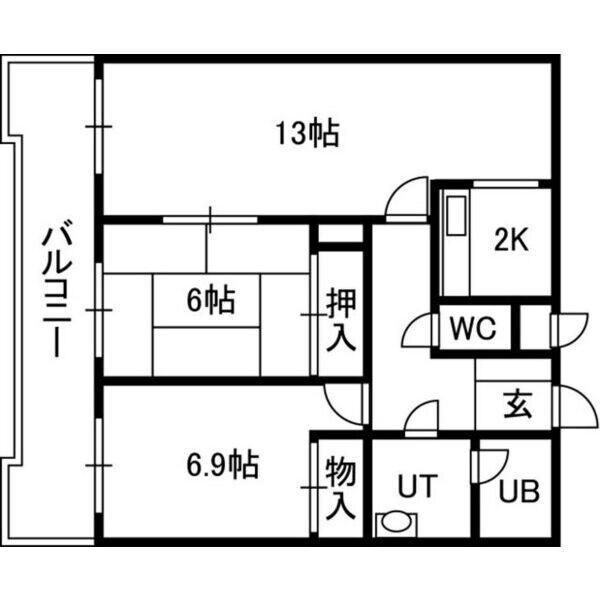 アルファスクエア円山の物件間取画像