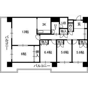 アルファスクエア円山の物件間取画像