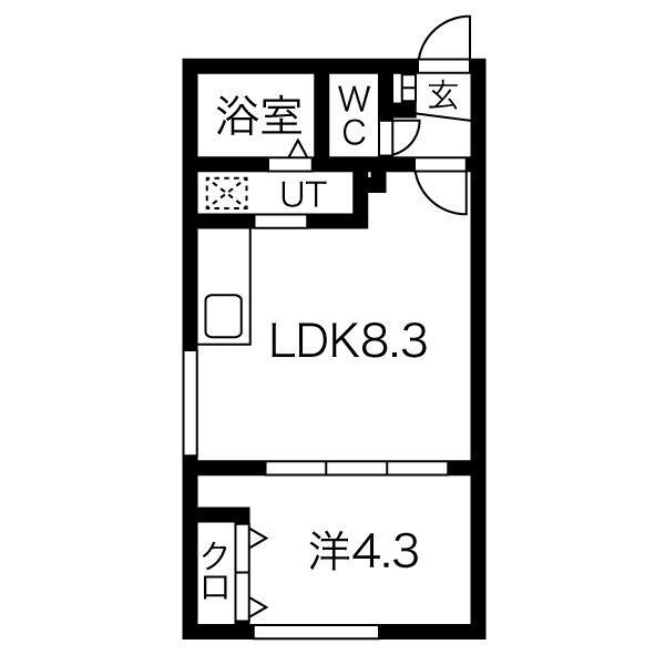 ラフィーネ円山公園・華の物件間取画像