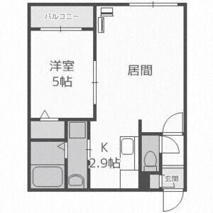 サンステージ前田110の物件間取画像