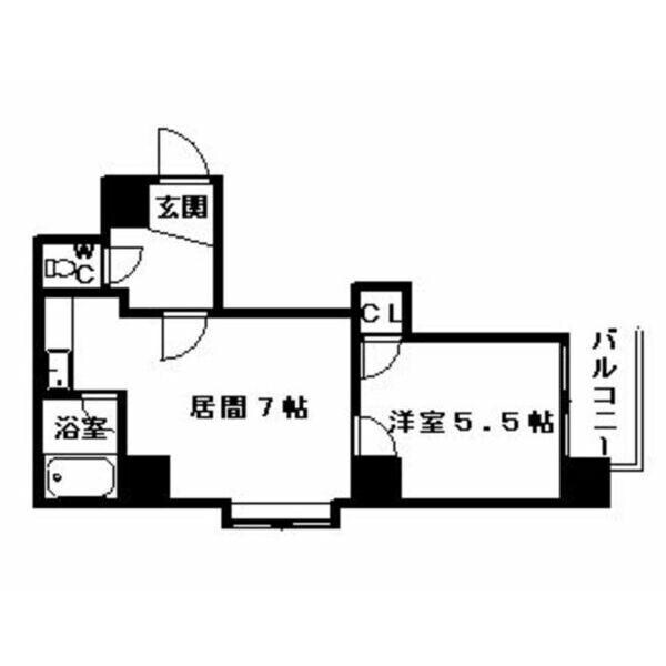 南1西18ビルの物件間取画像