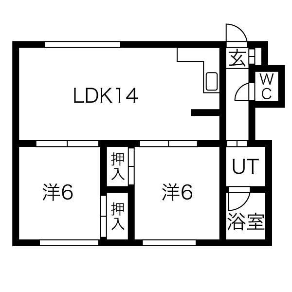 本間ハイツの物件間取画像