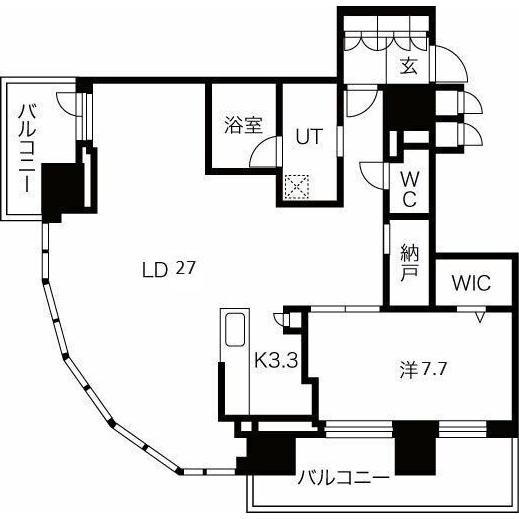 ONE札幌ステーションタワーの物件間取画像