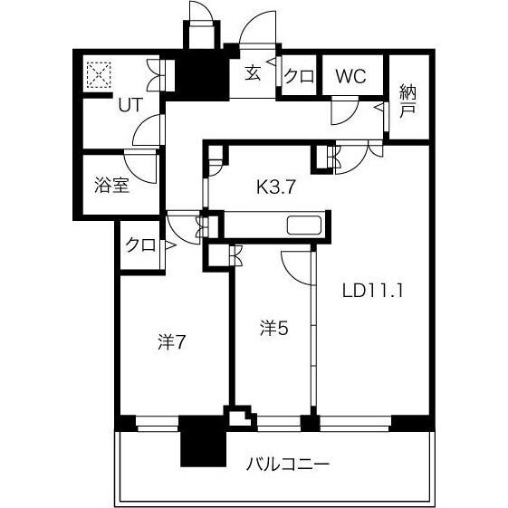 ONE札幌ステーションタワーの物件間取画像
