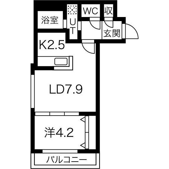 Fran北6条の物件間取画像
