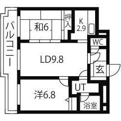東急ドエルアルス円山公園の物件間取画像