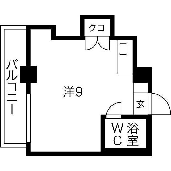 サイレンス医大前の物件間取画像