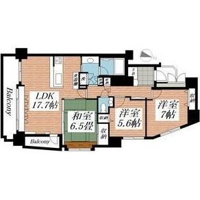 センチュリラルネス大通の物件間取画像