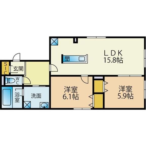 Lu Pionia(ル　ピオニア)の物件間取画像