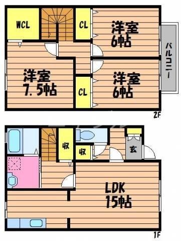 クオーレEの物件間取画像