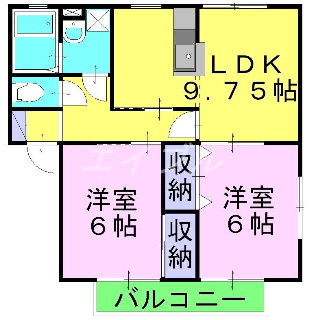 ソレジオ早島の物件間取画像