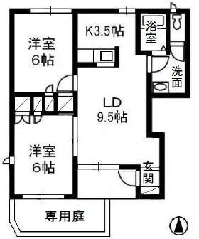 ガーデンパレス　B棟の物件間取画像