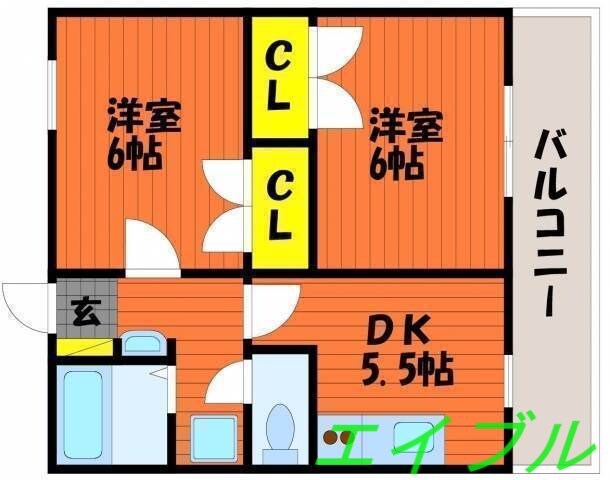 物件間取画像