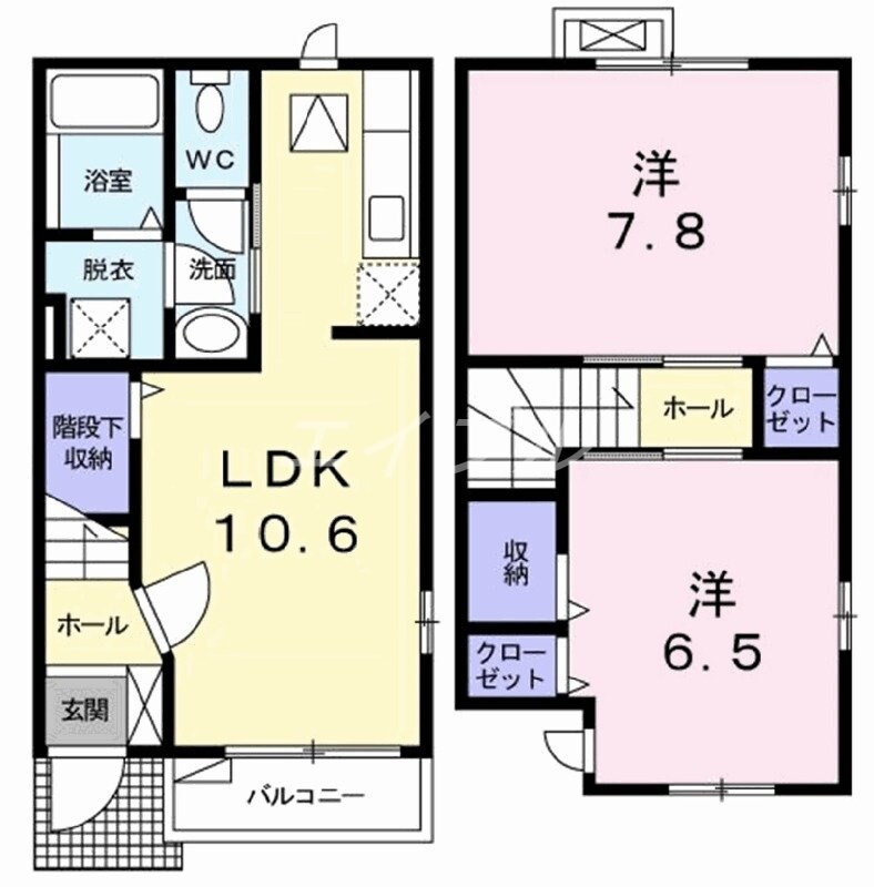 セルフィガーデン中山の物件間取画像