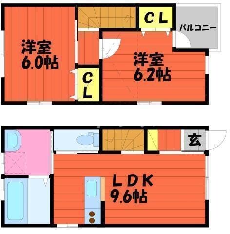 リビエール茶屋町の物件間取画像