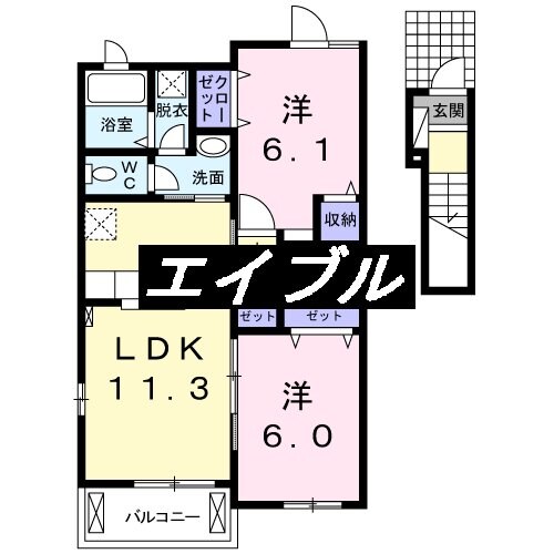 プティ・アンジュの物件間取画像