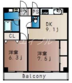 パレスマリソルの物件間取画像