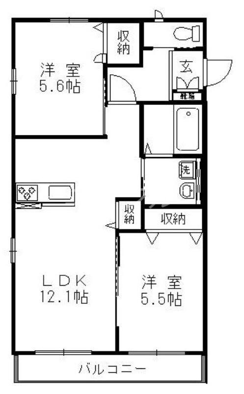 わかばⅠの物件間取画像