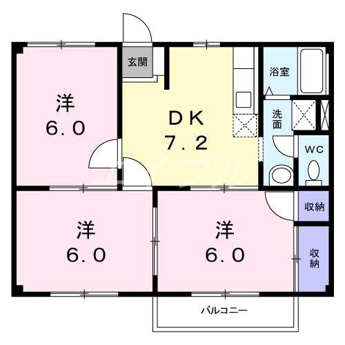 ニューシティエクシードＣの物件間取画像